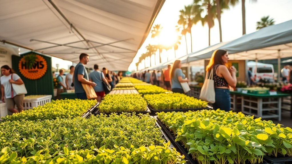 booth fees and crop selection