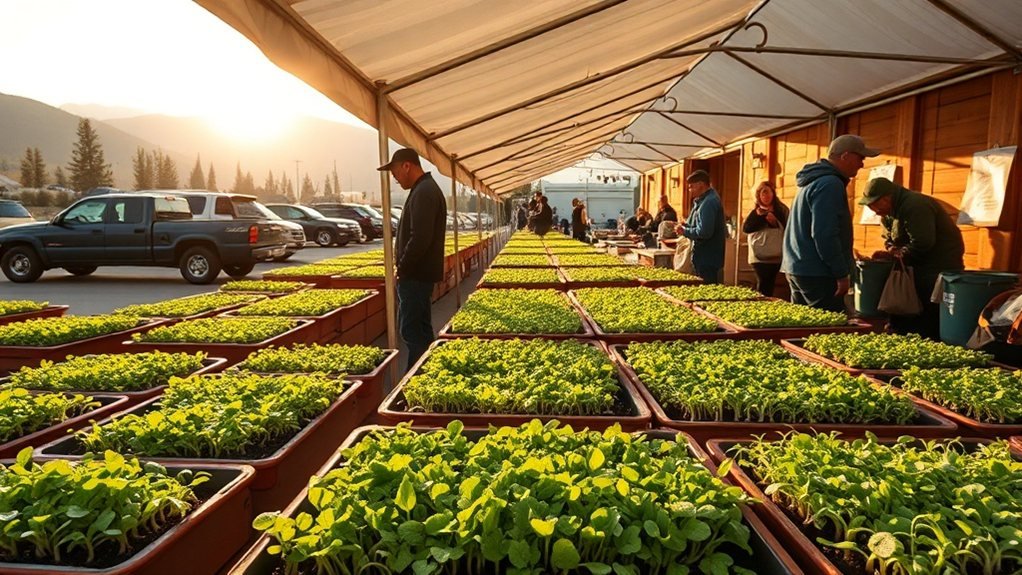 booth logistics and microgreens