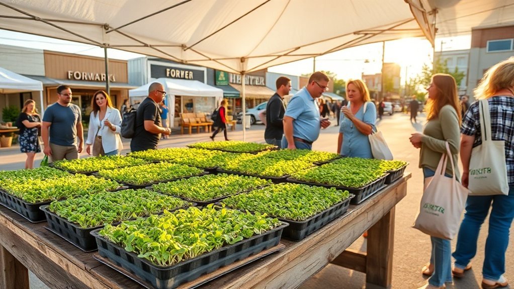 farmers market microgreens margins