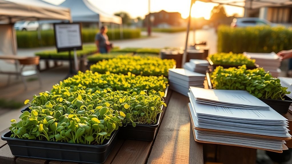 present complete professional microgreens application
