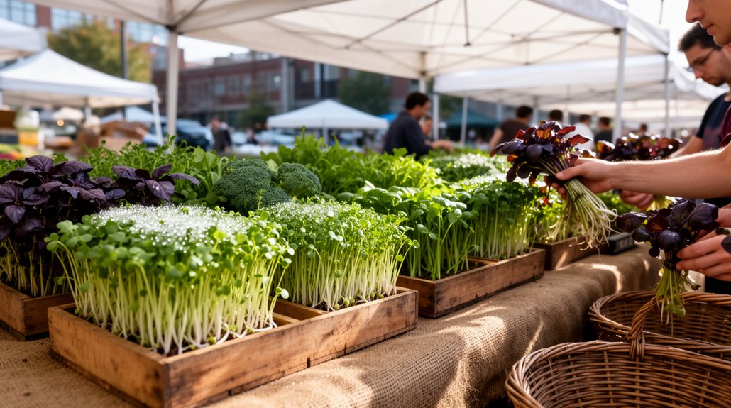 common microgreens at atlanta markets