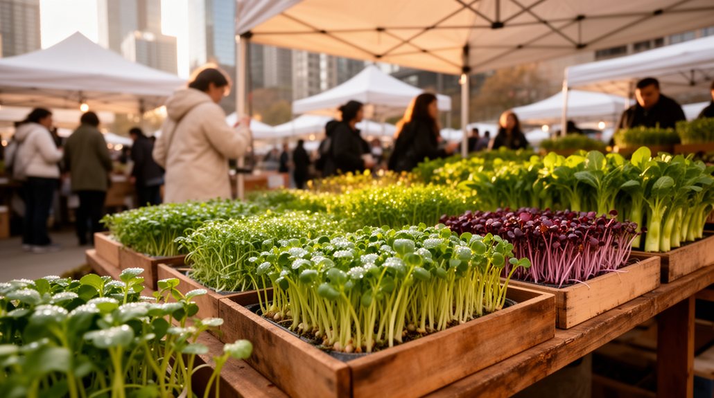 find nearby microgreens markets