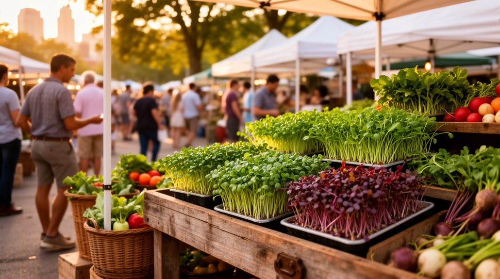 find nearby microgreens markets