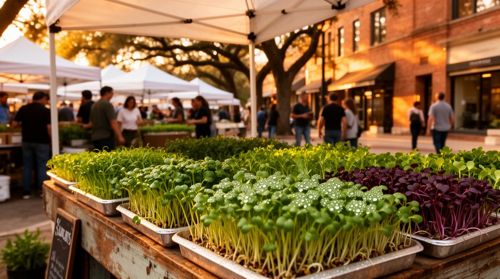houston farmers markets microgreens