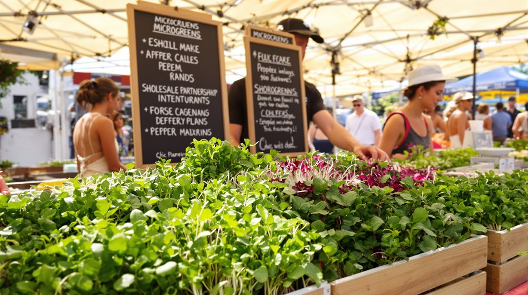 Commercial Microgreens Growers Are Pitching to Restaurants. Here Is Why That Is Good for Your Farmers Market Booth.
