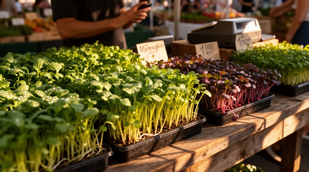 realistic microgreens market finances