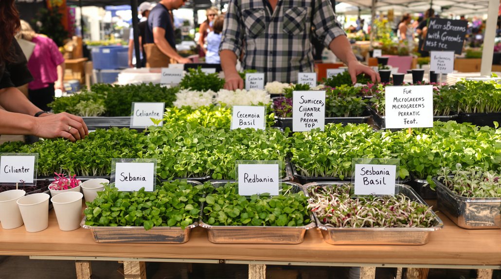 How to Set Up a Farmers Market Booth That Sells Microgreens (Not Just Displays Them)